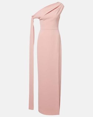 Solace London Irina Draped Gown - Pink