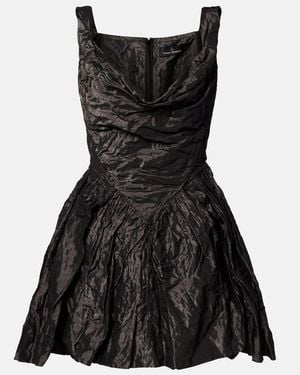 Vivienne Westwood Mini Sunday Draped Corset Dress - Black