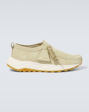 Clarks Wallabee Eden "Maple" Trainers - White