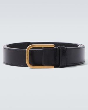 Saint Laurent Leather Belt - Black