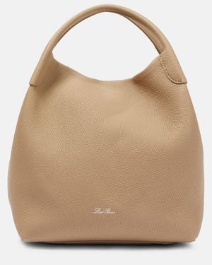 Loro Piana Bale Large Leather Tote Bag - Natural