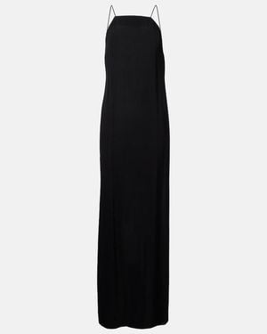 Adriana Degreas Inamorata Open-Back Maxi Dress - Black