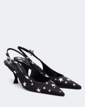 Dolce & Gabbana Verzierte Slingback-Pumps Aus Satin - Schwarz