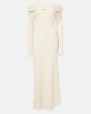 Isabel Marant Ormany Jersey Boucle Maxi Dress - Natural