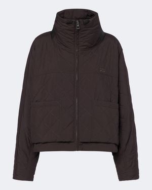 Loewe Double L Quilted Cropped Jacket - Black