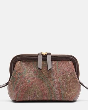 Etro Clutch Arnica Aus Canvas - Braun