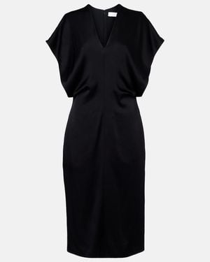 Stella McCartney Satin Midi Dress - Black