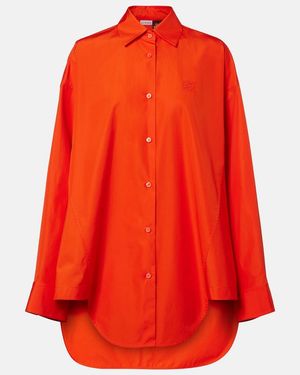 Loewe Paula's Ibiza Cotton Poplin Shirt - Red