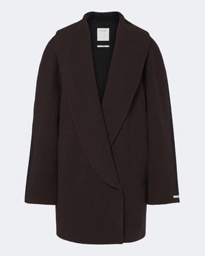 Sportmax Wool And Cashmere Coat - Black