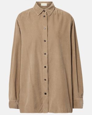 The Row Sisilia Cotton Corduroy Shirt - Natural