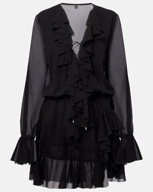 Bananhot Bellen Ruffled Minidress - Black