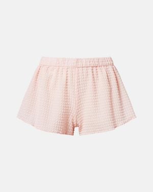 Hunza G Resort Seersucker Shorts - Pink