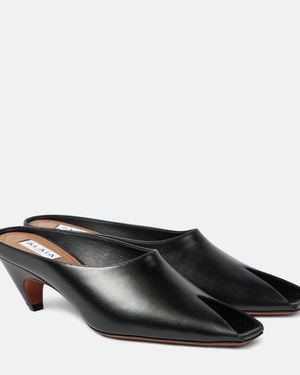 Alaïa 55 Leather Mules - Black