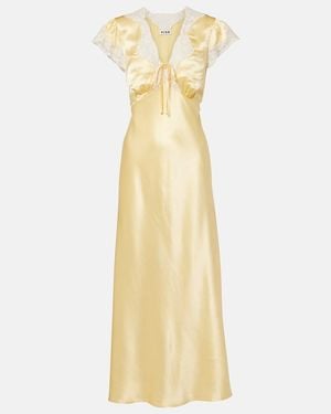 RIXO London Abito Midi - Metallizzato