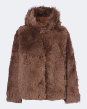 Proenza Schouler Label Michelle Shearling Jacket - Brown