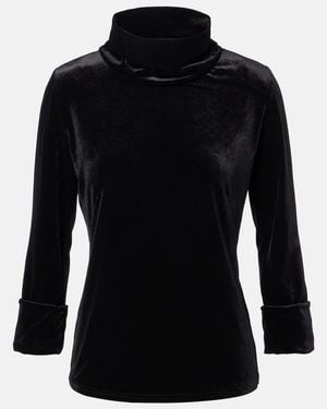 Dorothee Schumacher Soft Elegance Velvet Top - Black
