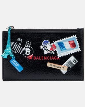 Balenciaga Leather Wallet - Blue