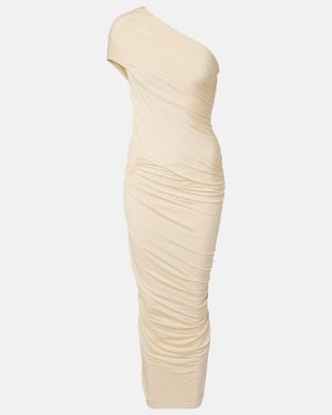 TOVE Vreni Draped Midi Dress - Natural