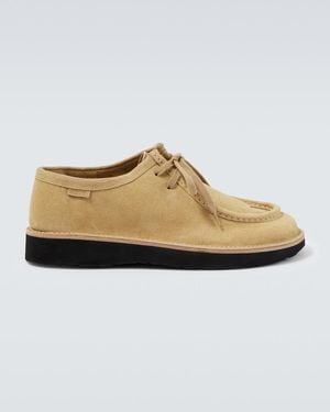 Loewe Desert Boots Faro Aus Veloursleder - Weiß