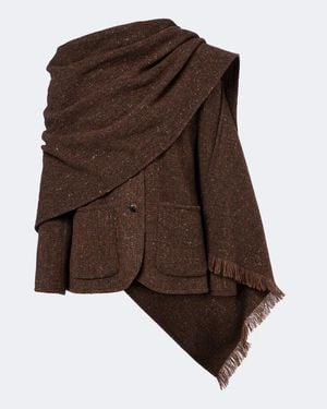 Ralph Lauren Alira Wool And Cashmere-Blend Tweed Jacket - Brown