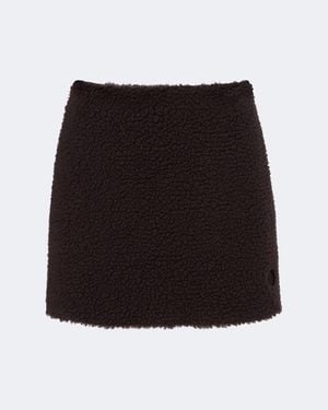Moncler Teddy Miniskirt - Black