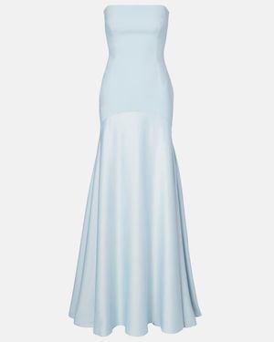 Solace London Alessandra Strapless Gown - Blue