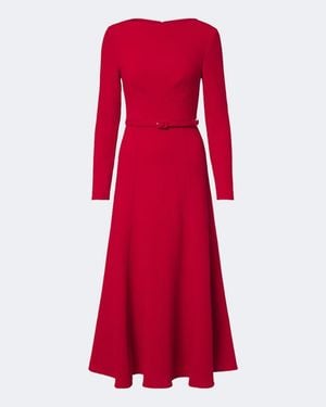 Roland Mouret Cocktailkleid Aus Woll-Crepe - Rot