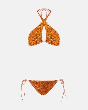 Oséree Bikini Pailettes - Naranja