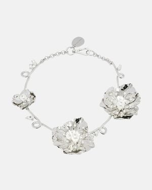 Simone Rocha Turbo Blooming Poppy Choker - Metallic