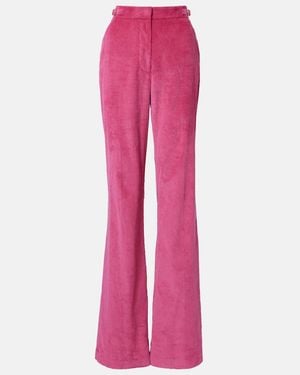 Gabriela Hearst Vesta Cotton Corduroy Flared Trousers - Pink