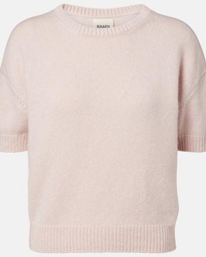 KHAITE Jersey Golden De Cachemir - Rosa