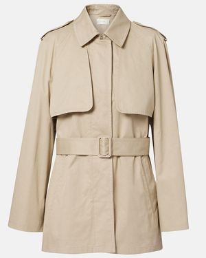 The Row Tavoris Belted Cotton Gabardine Jacket - Natural
