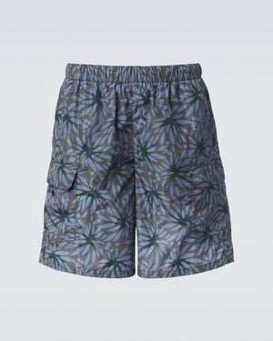 Prada Re-Nylon Floral Swim Trunks - Blue
