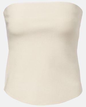 Jonathan Simkhai Shawn Rayon-Blend Tube Top - Natural