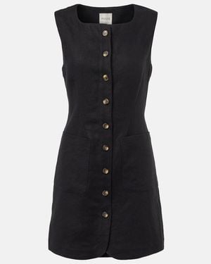 Posse Emma Linen Minidress - Black