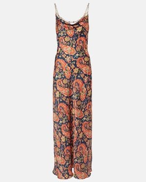 Rabanne Paisley Maxi Dress - White