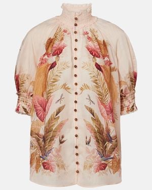 Zimmermann Ascension Printed Blouse - Natural