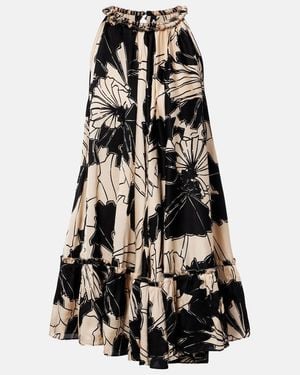 Poupette Cleo Floral Halterneck Minidress - Black