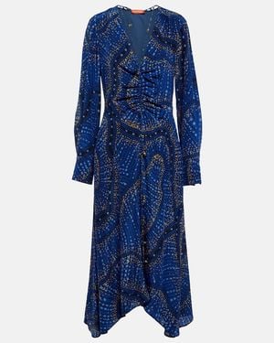 Altuzarra Mila Silk Dress - Blue