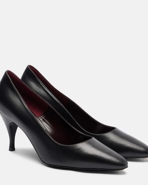 Herbert Levine Pure And Simple Leather Court Shoes - Black