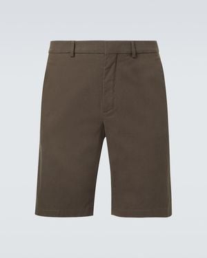 Loro Piana Jarno Cotton-Blend Bermuda Shorts - Grey