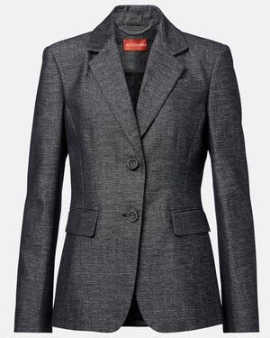 Altuzarra Fenice Cotton And Silk Blazer - Black