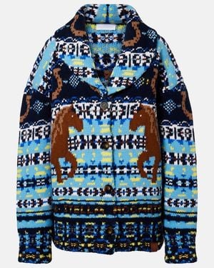 Stella McCartney Cardigan Aus Schurwolle - Blau