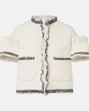 Sacai Boucle Jacket - White