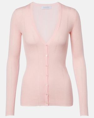 Gabriela Hearst Lillian Wool Cardigan - Pink