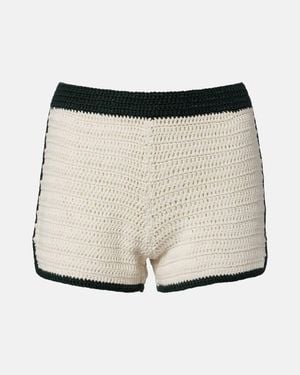 The Upside Shorts Molokai Aus Haekelstrick - Weiß