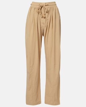 Isabel Marant Pantaloni A Gamba Larga Falcona - Neutro