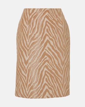 TOVE Elia Cotton-Blend Jacquard Pencil Skirt - Natural