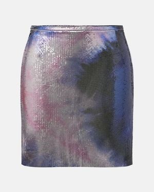 Rabanne Tie-Dye Miniskirt - Blue