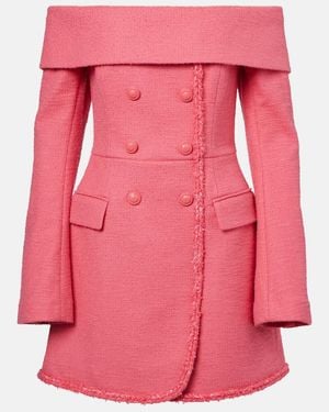 Rebecca Vallance Montana Crepe Minidress - Pink